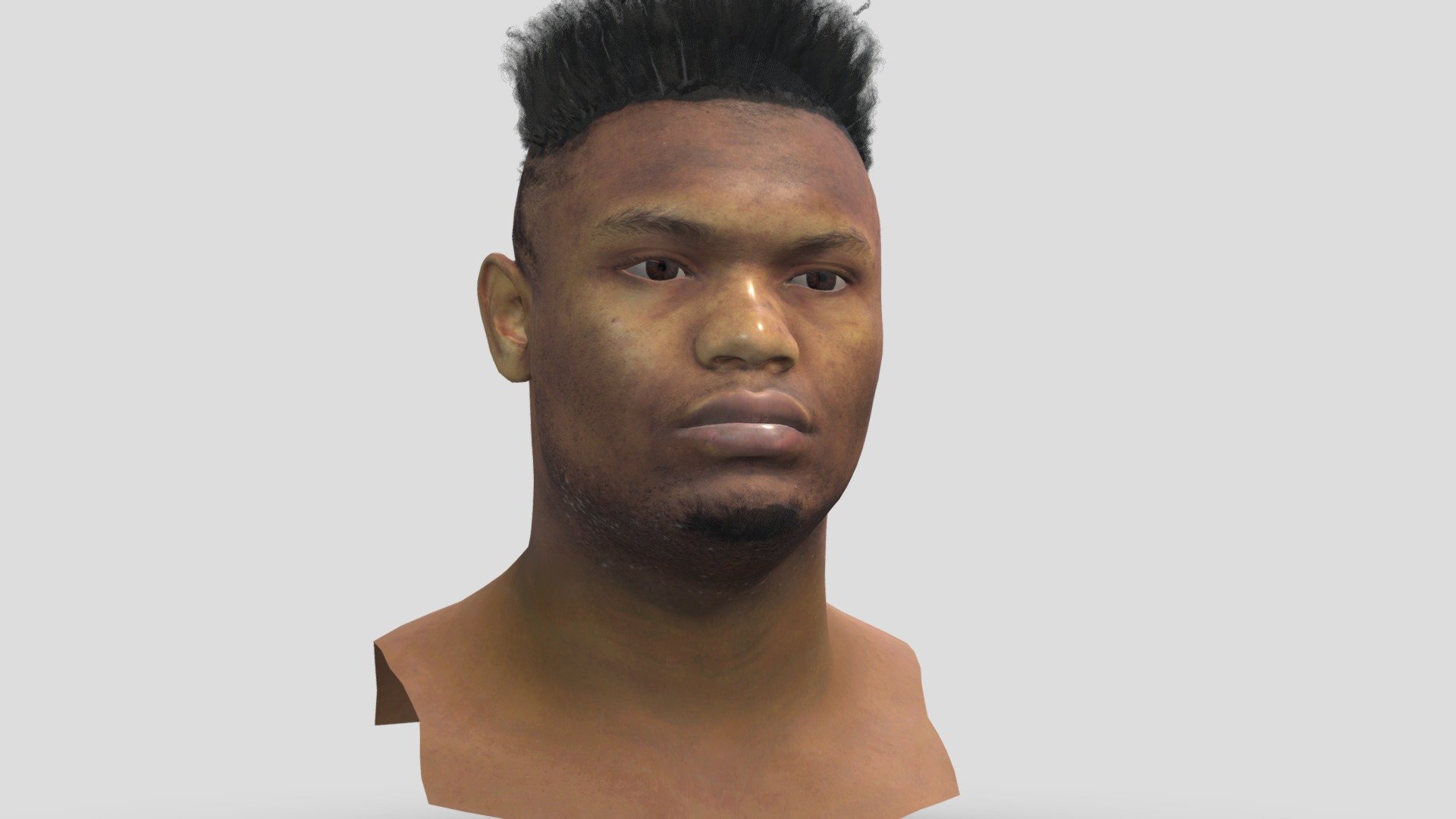 Zion Williamson Bust NBA player 3D textured 3d model