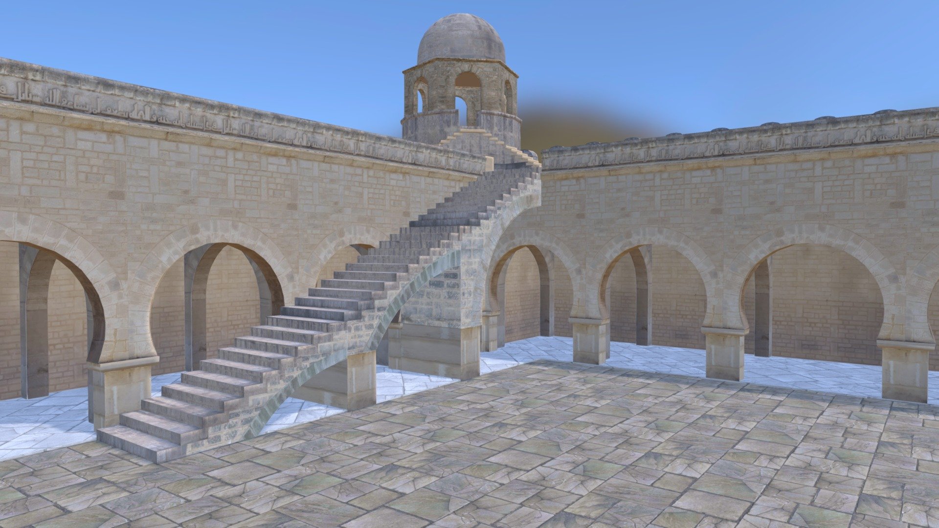 The great mosque of Sousse in Tunisia 3d model