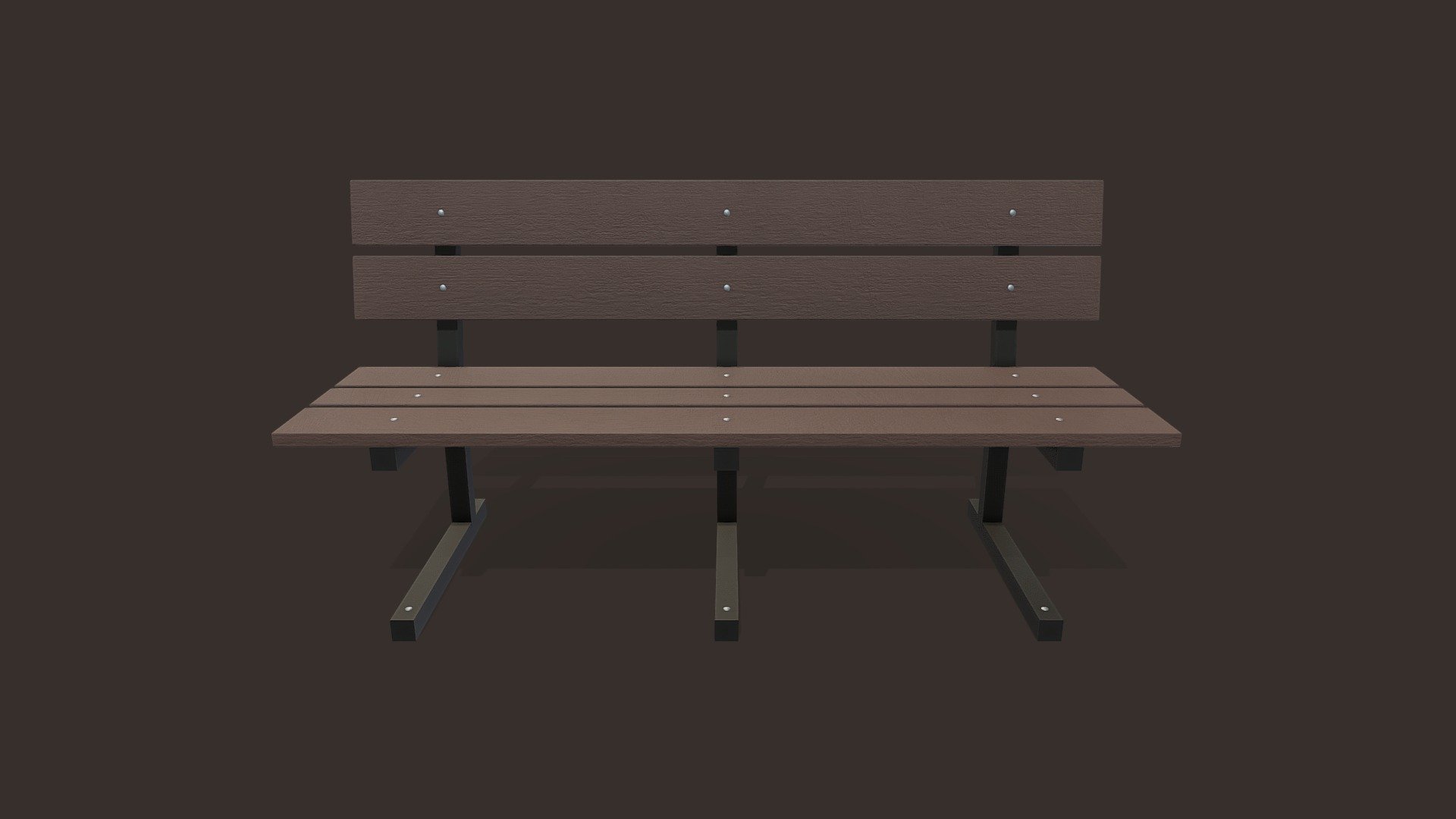 Park Bench 3d model