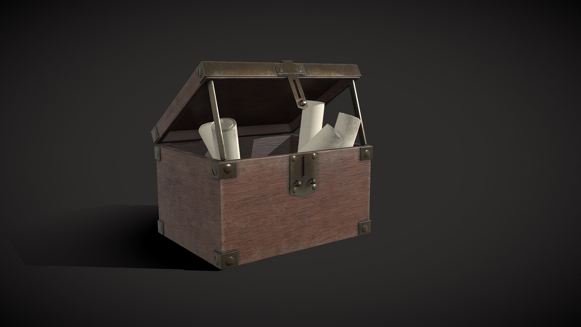 Roman Chest 3d model