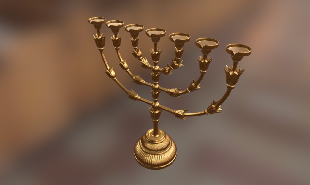 Menorah 3d model