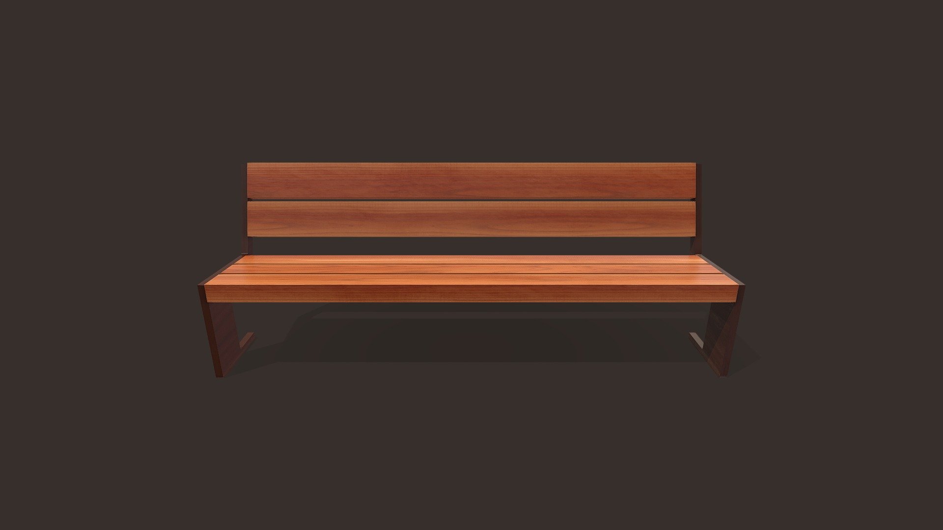 Park Bench 3d model