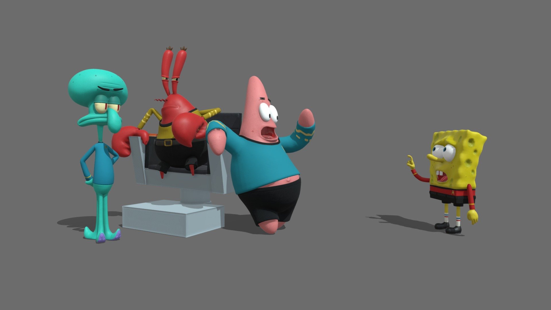 Krusty Krew 3d model