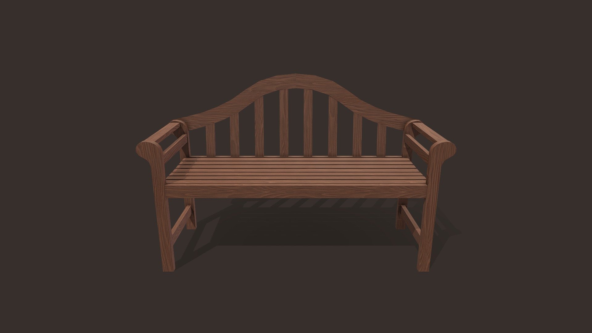 Park Bench 3d model