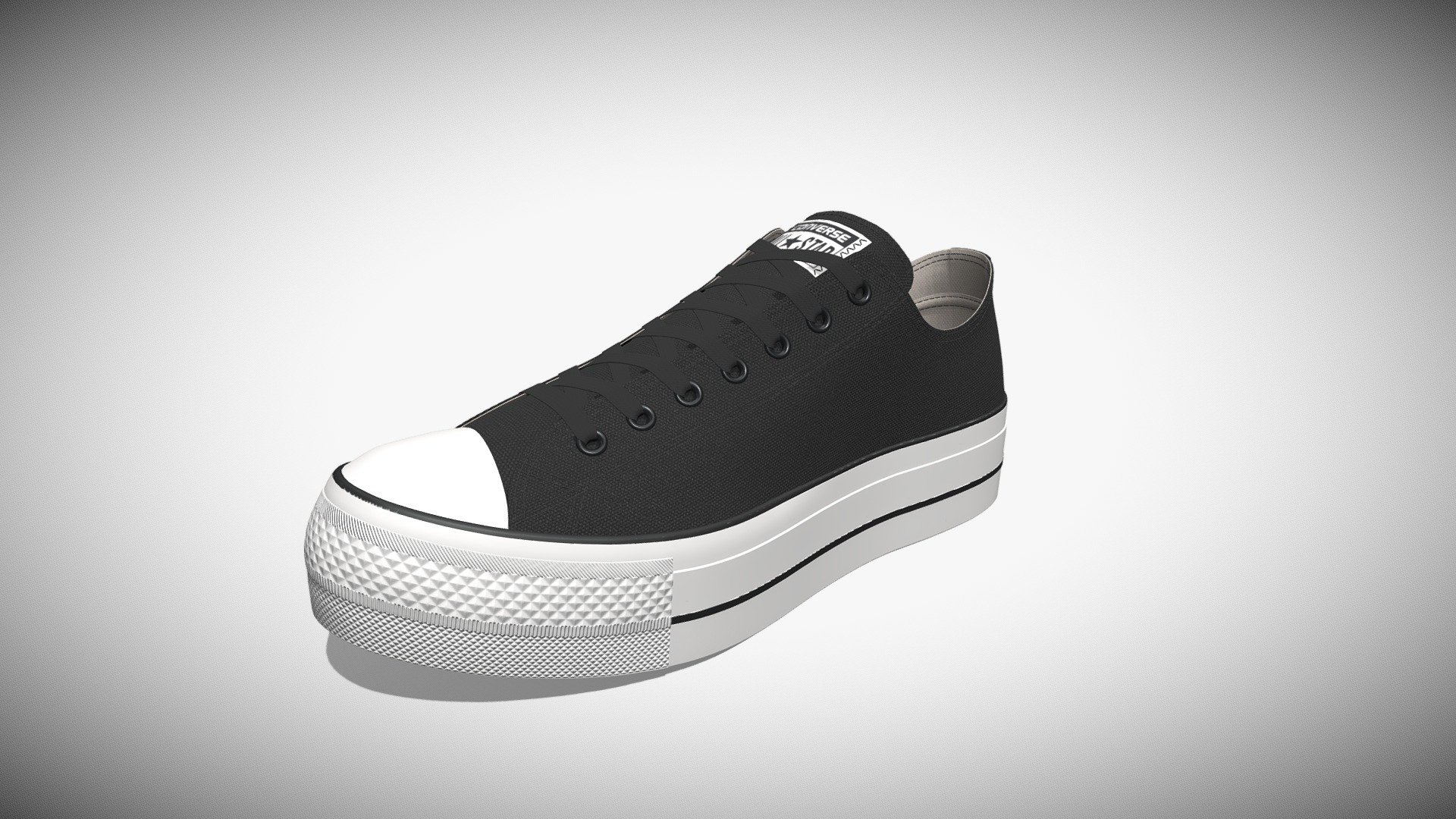 Chuck Taylor All Star Lift Platform Low Top 3d model