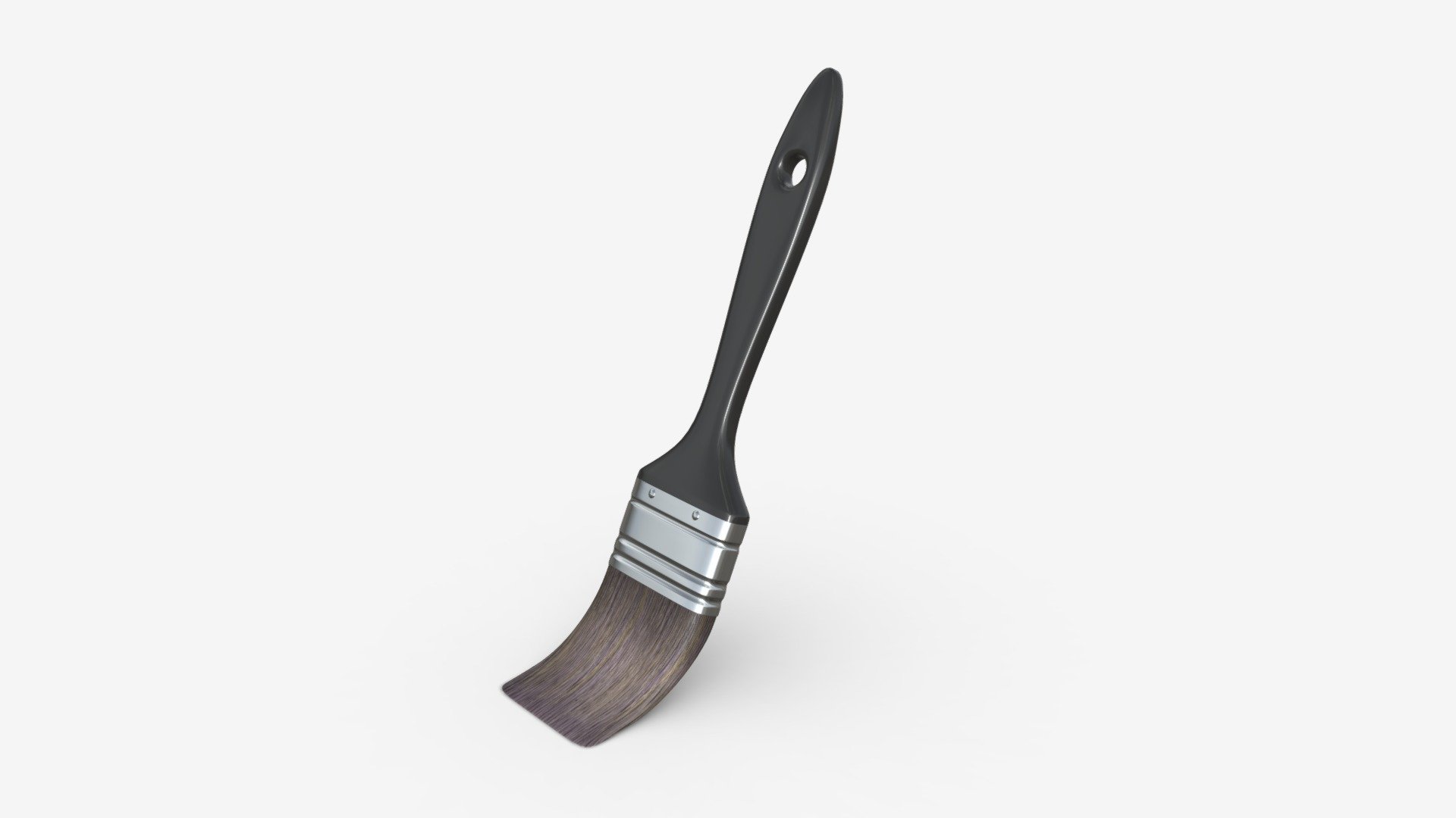 Painting brush regular 04 3d model