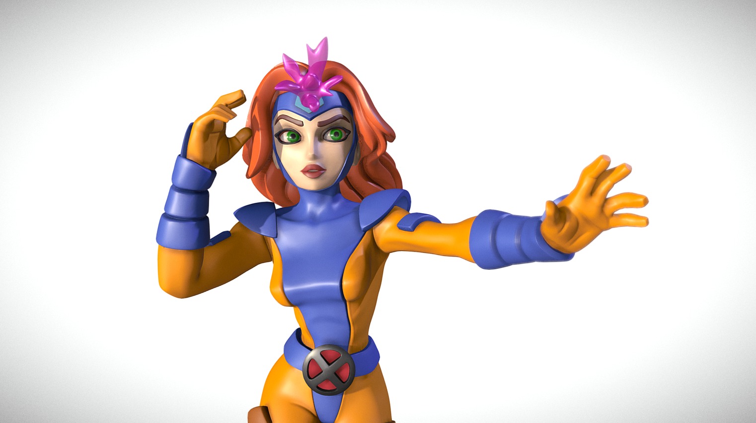 Jean Grey Infi90s 3d model