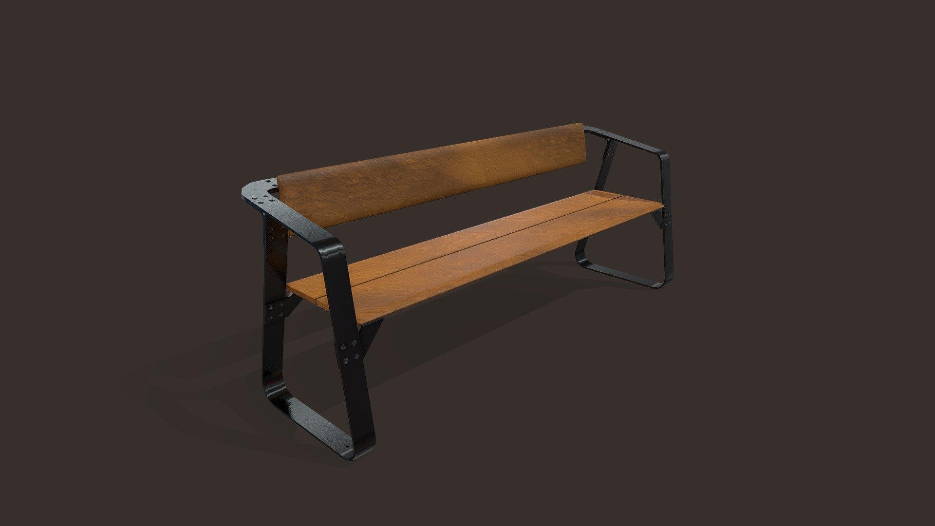 Park Bench 3d model