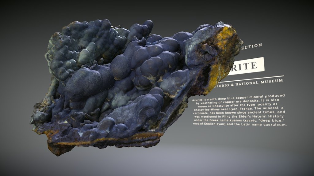 mineral: AZURITE 3794 3d model