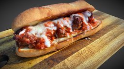 Meatball baguette- photogrammetry