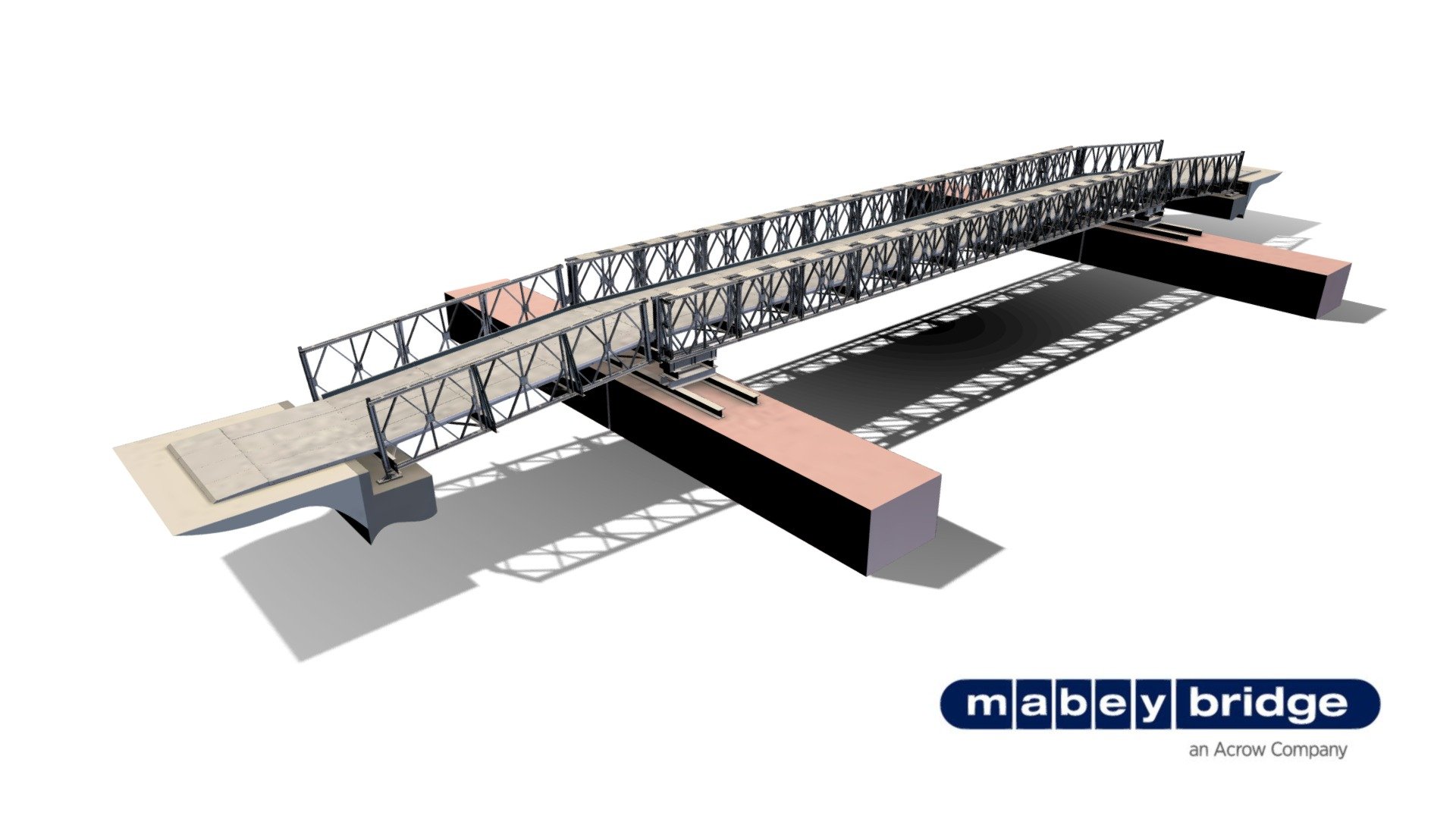 Mabey Compact 200™ Floating Bridge 3d model