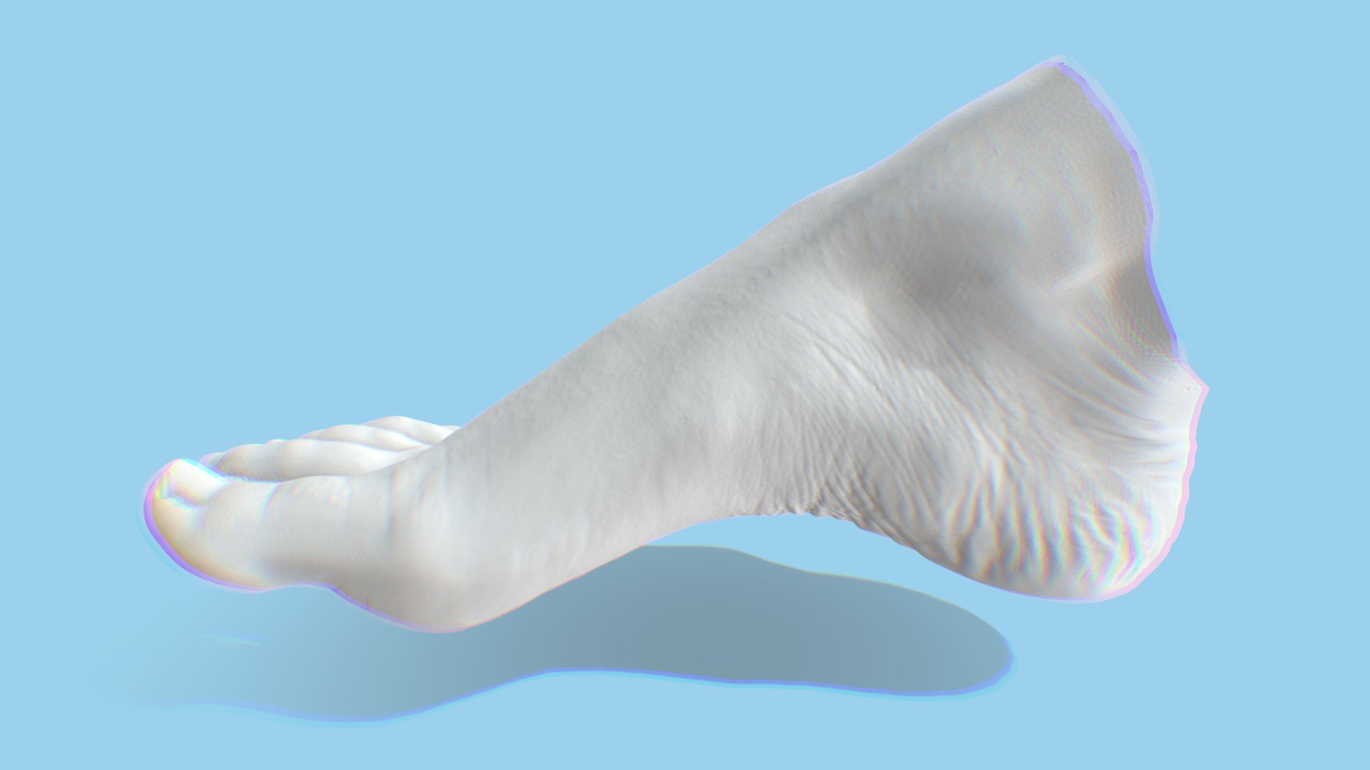 Womans Foot 3D Scan 3d model