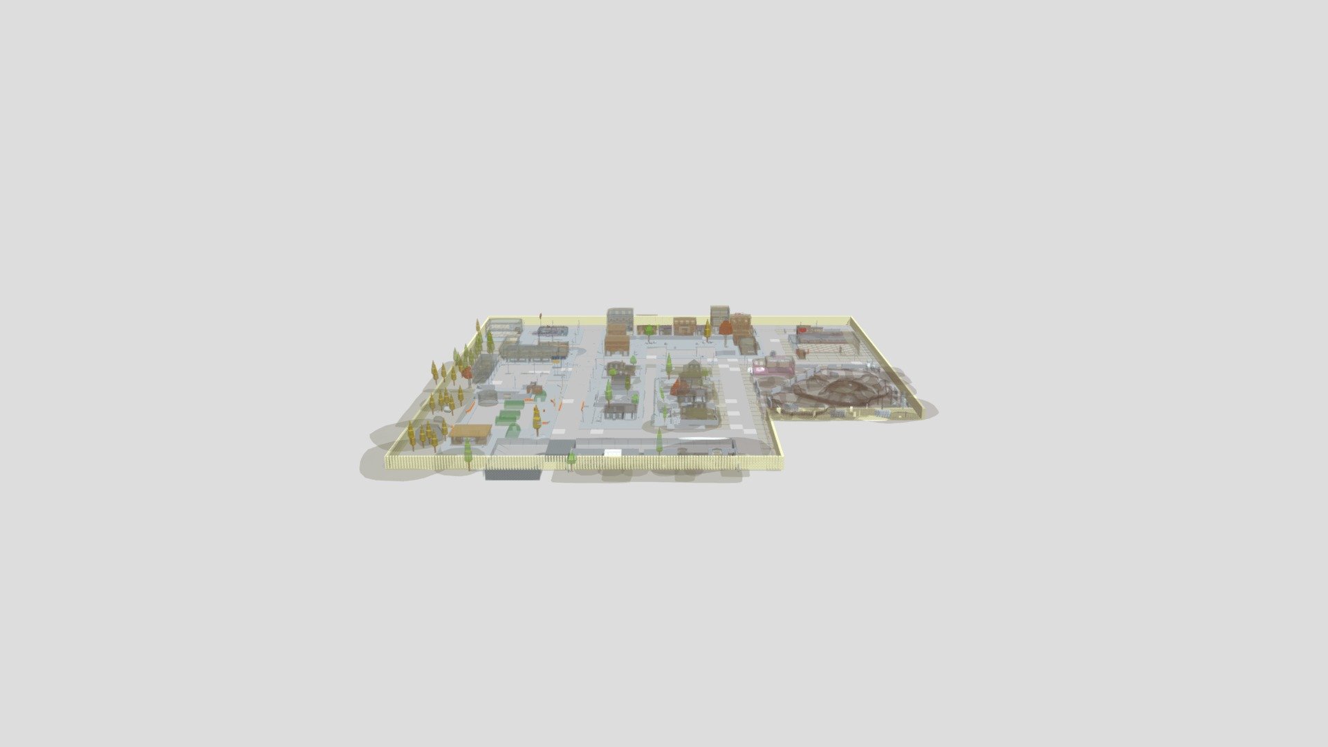 Town3F 3d model