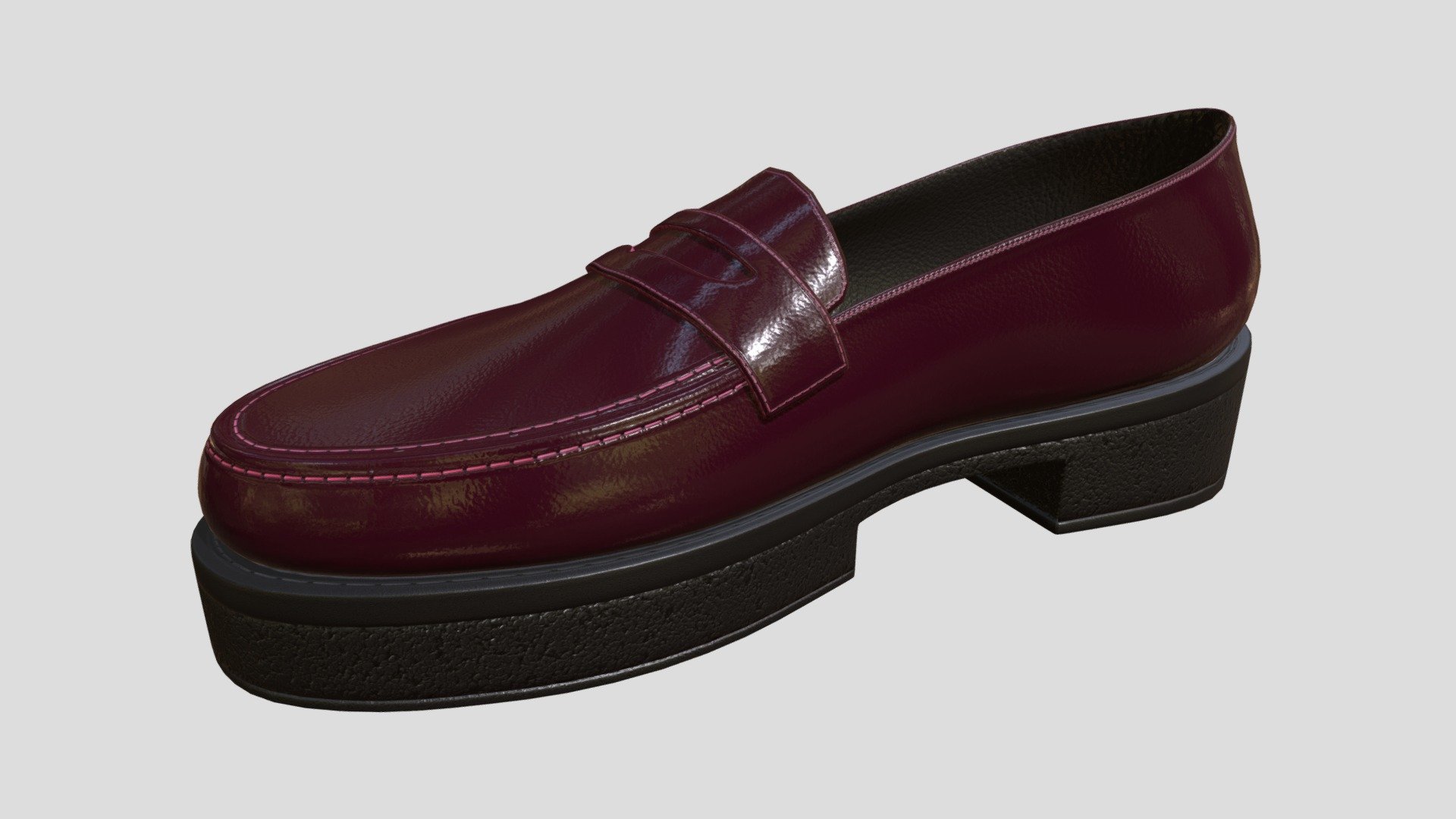 Loafers Shoes 3d model