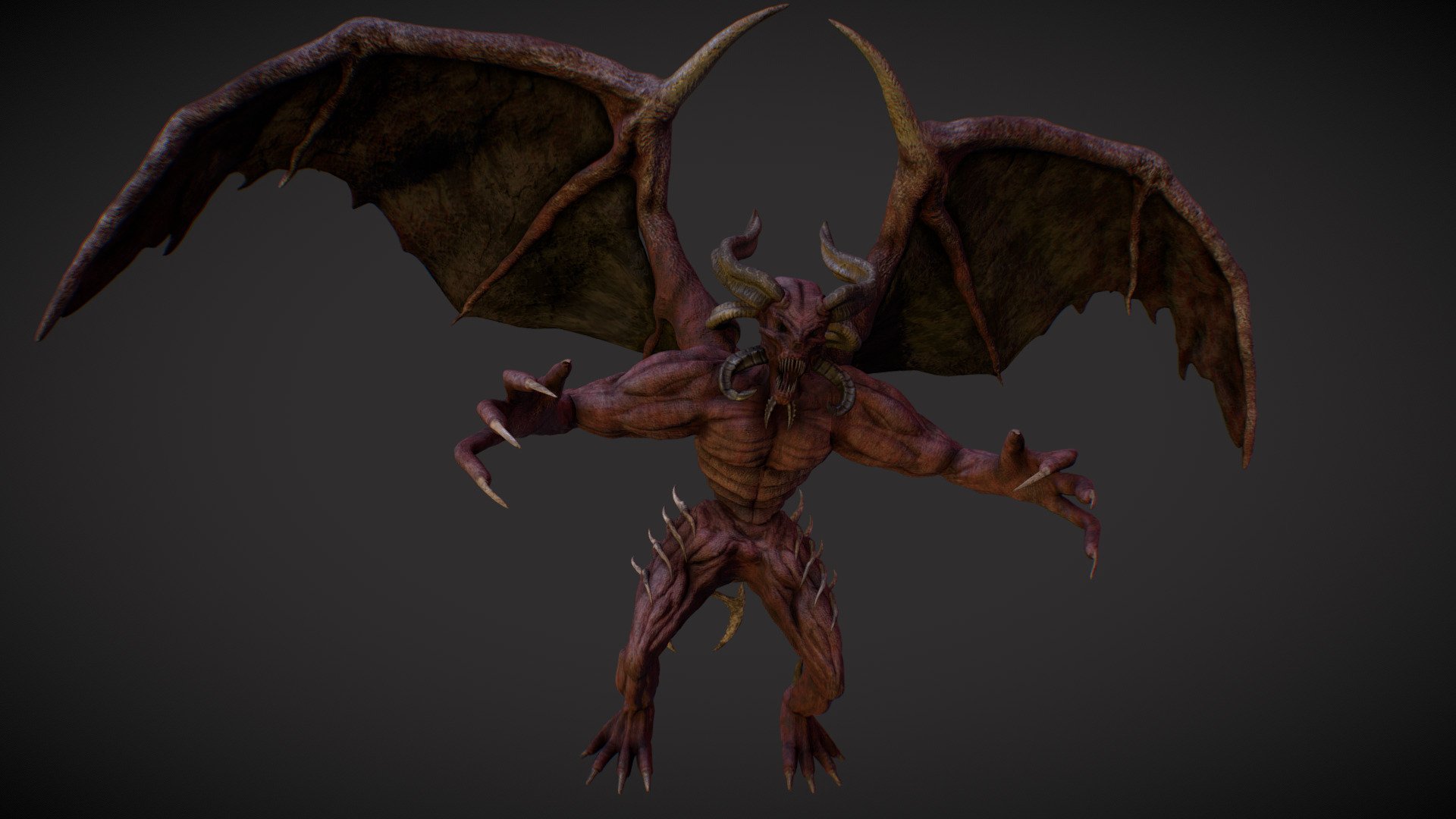 Winged Demon 3d model