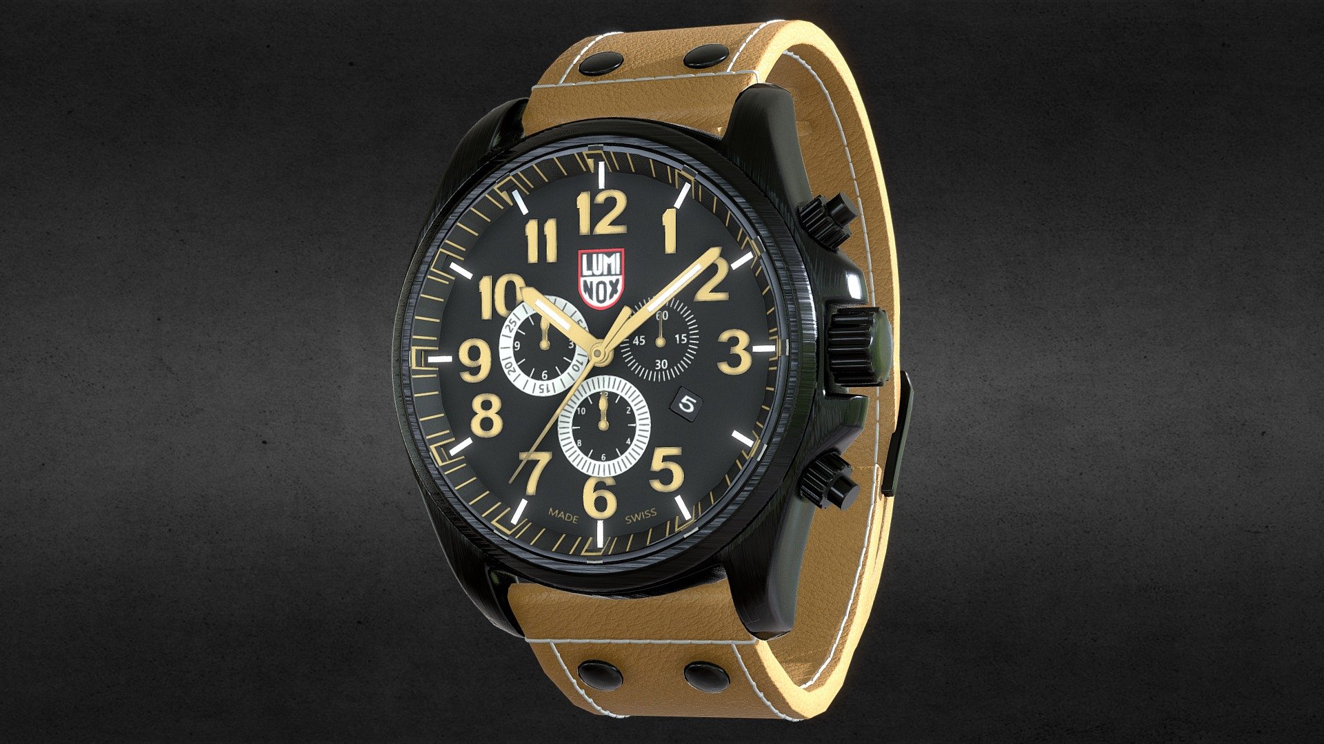 Luminox Military Watch 3d model