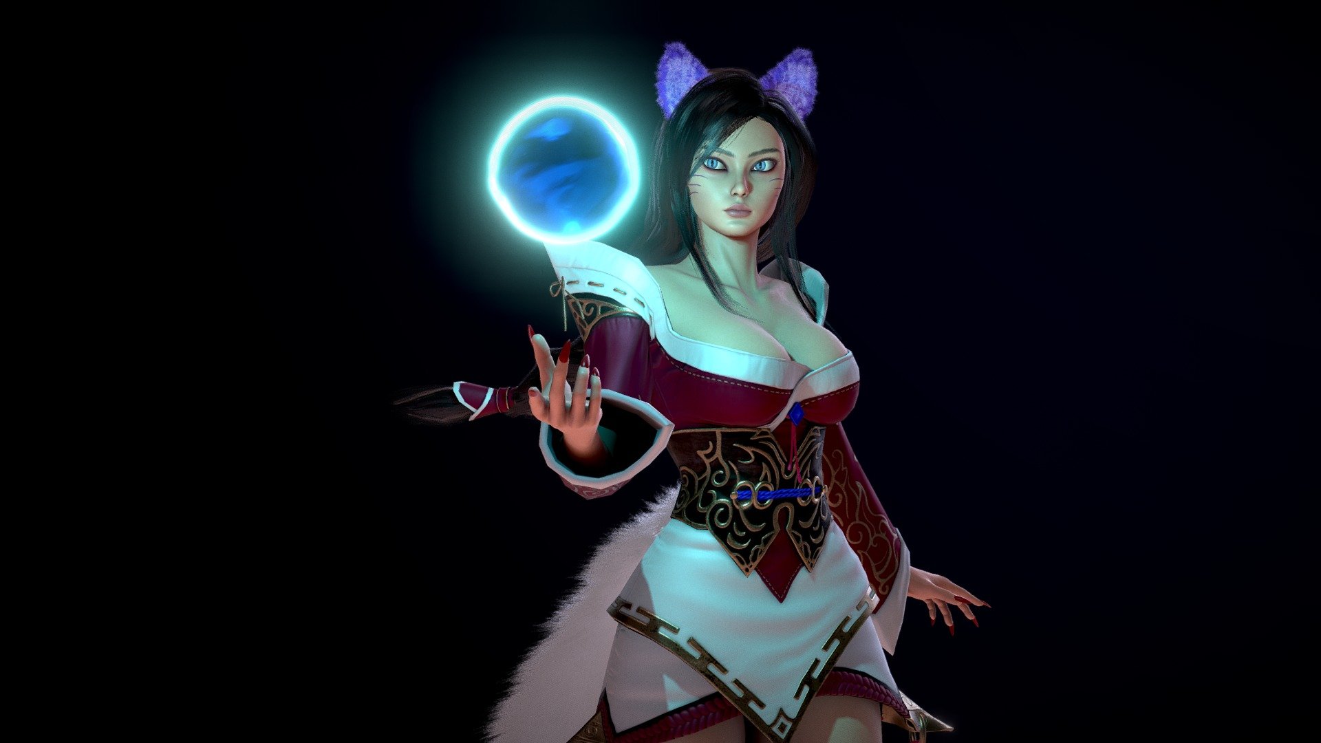 Ahri 3d model