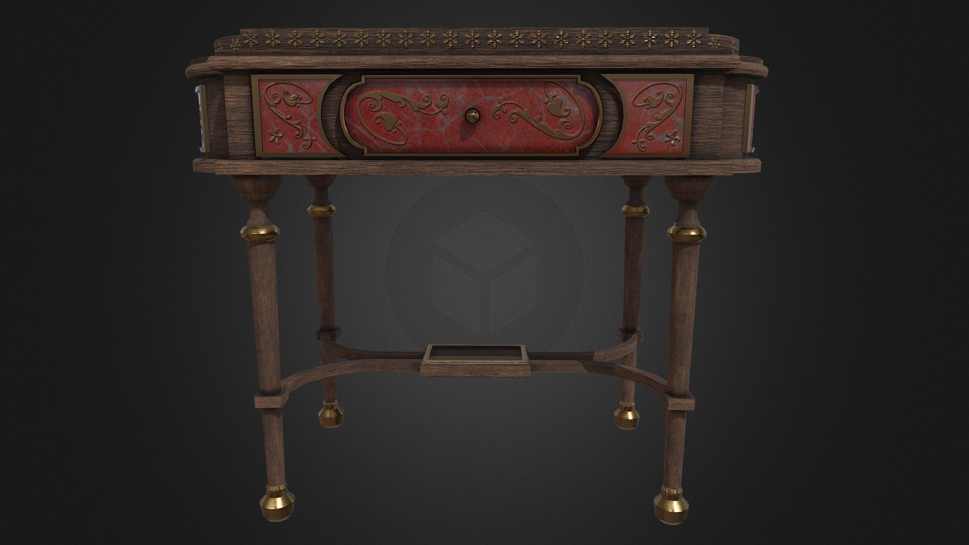 Victorian Console Table 3d model