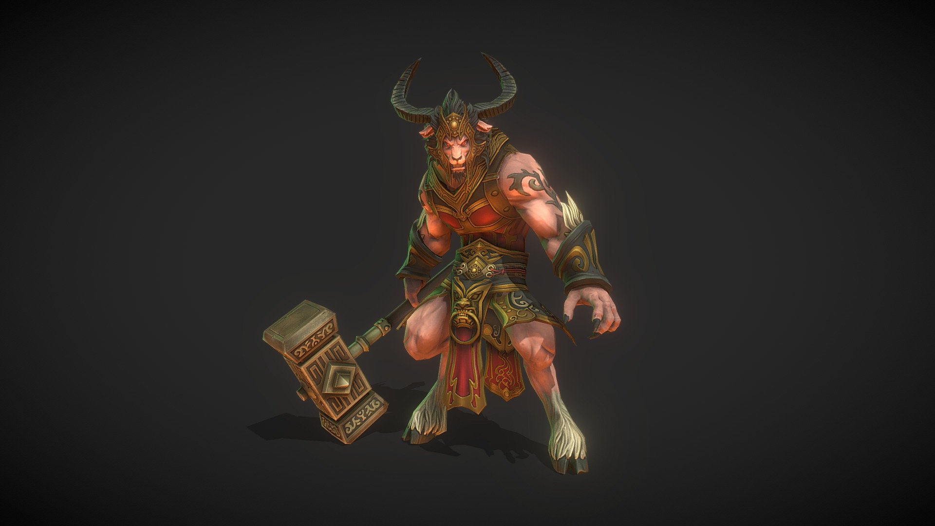 Goat- Man 2 3d model