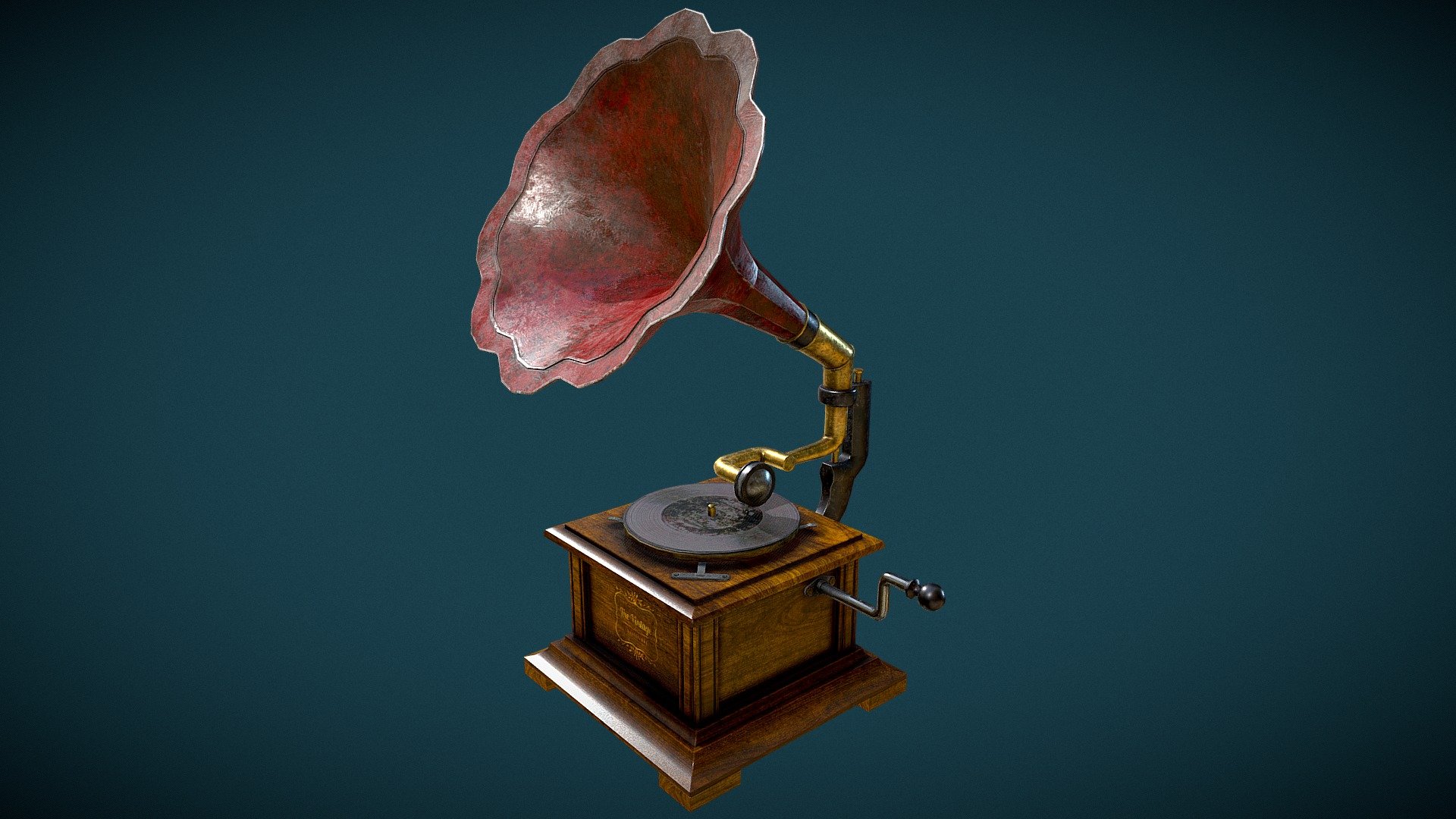 Vintage Grammophone 3d model