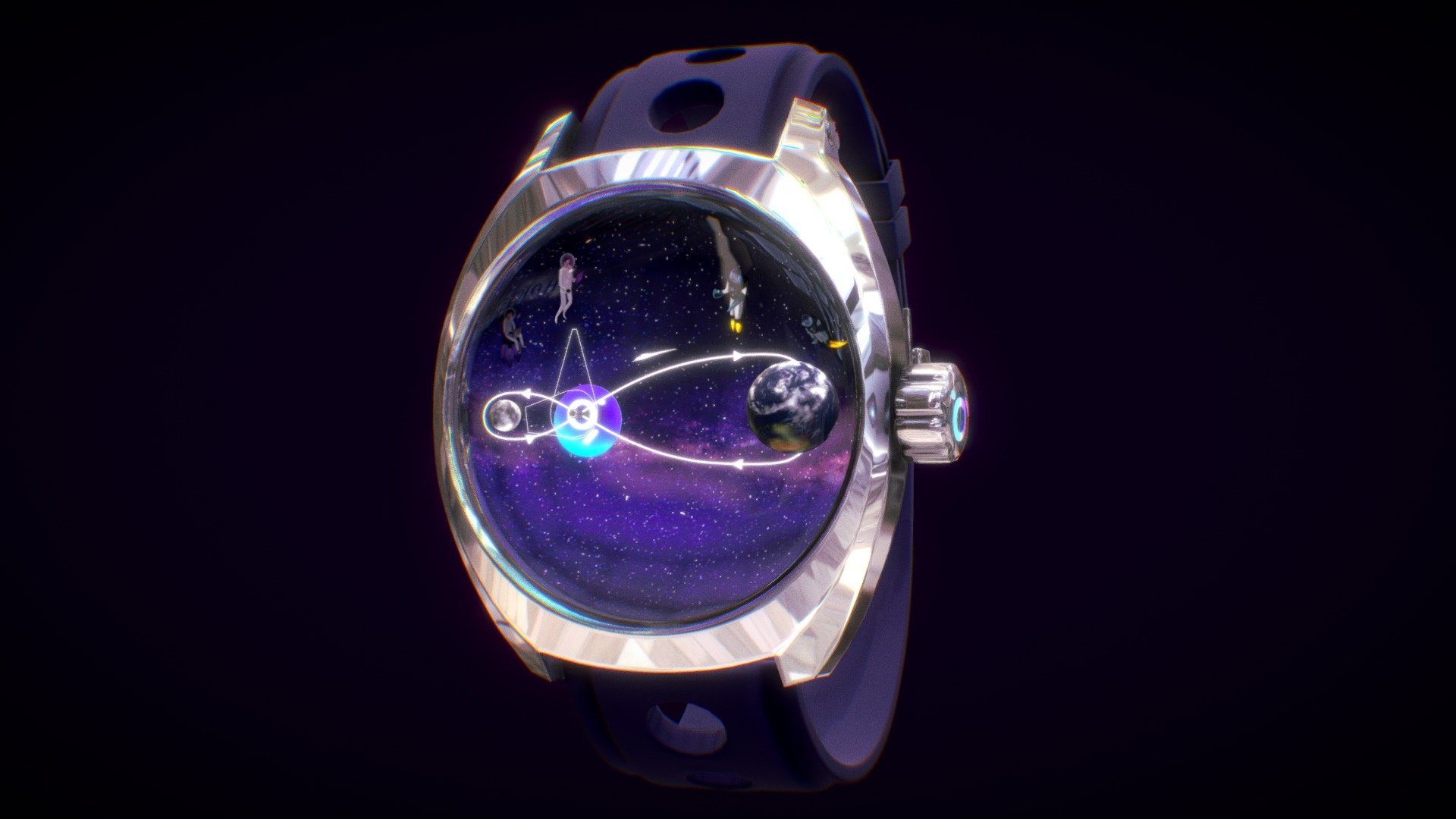 The Graph coin Watch 3d model