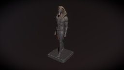 Glass Cat Studio Egyptian Man Statue