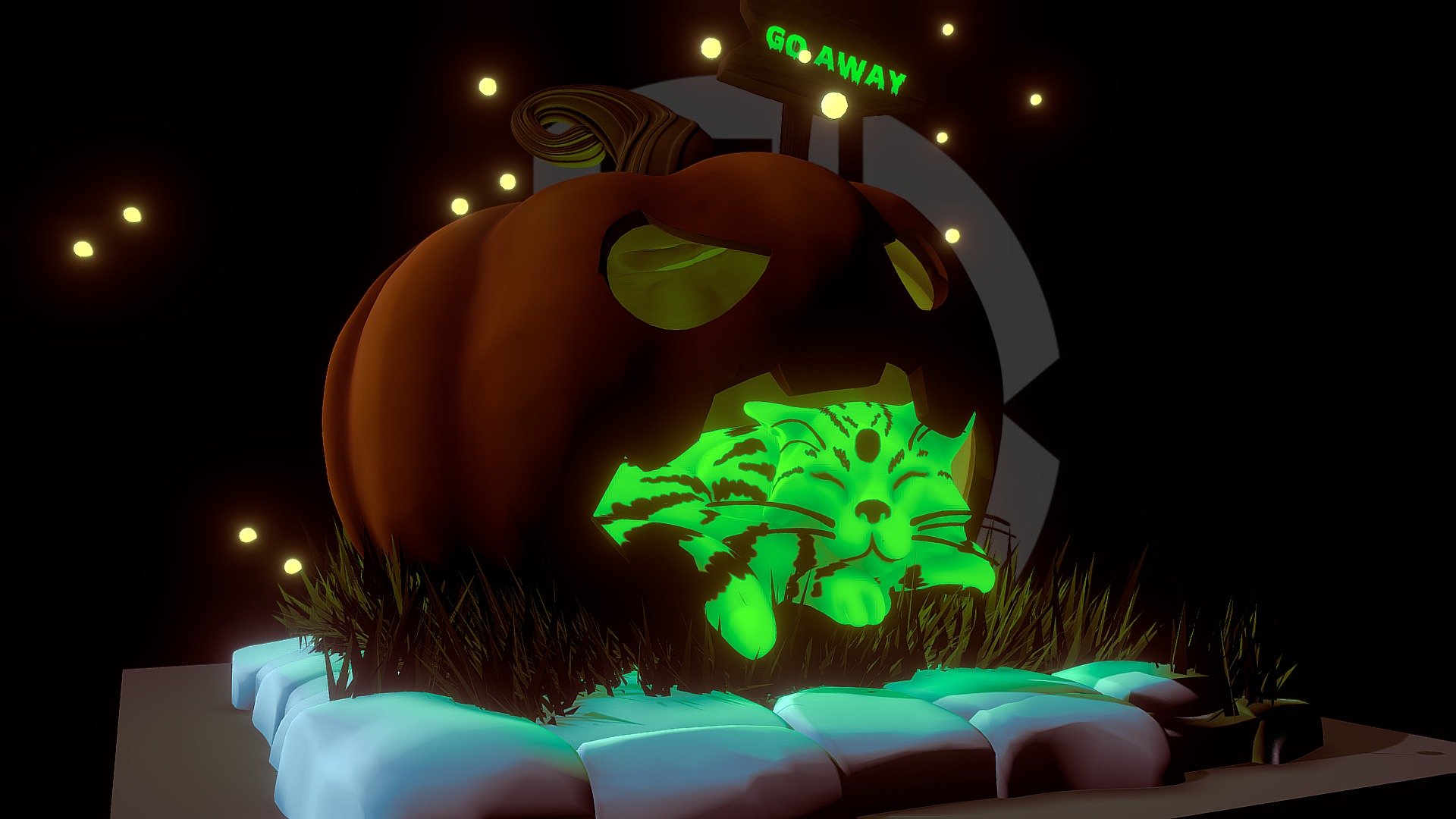 Radioactive CATLOWEEN !!! 3d model