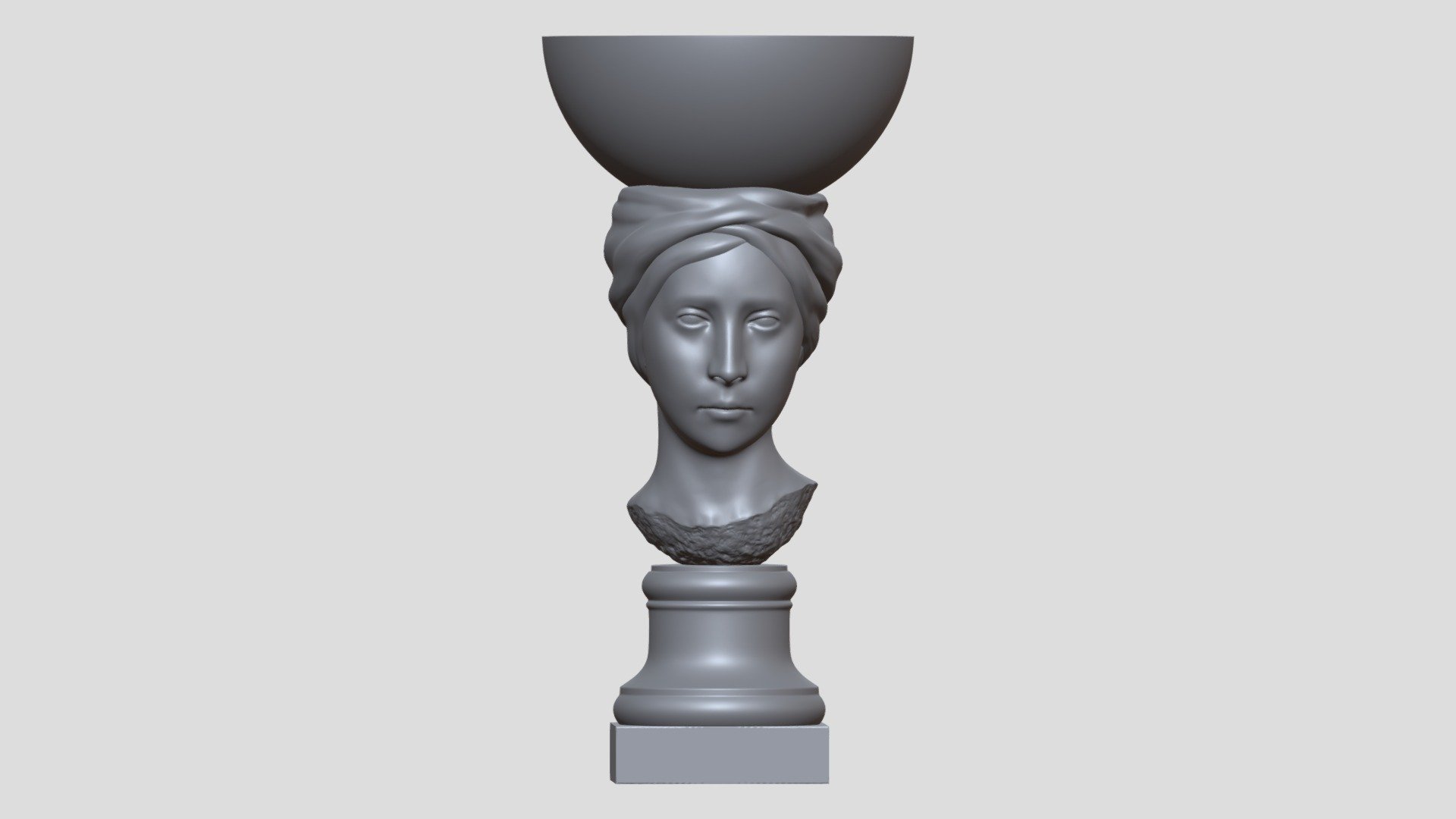 Head Statue 3d model