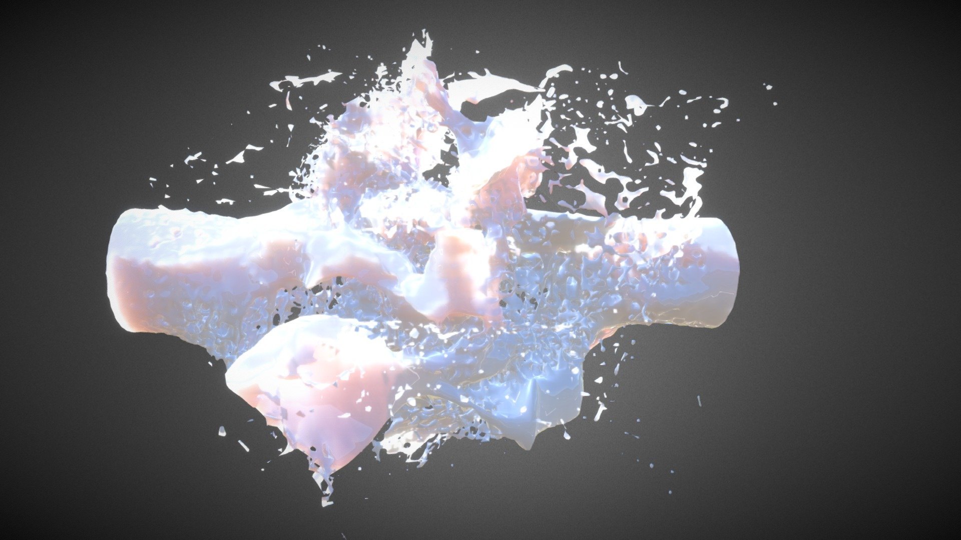 water splash 3d model