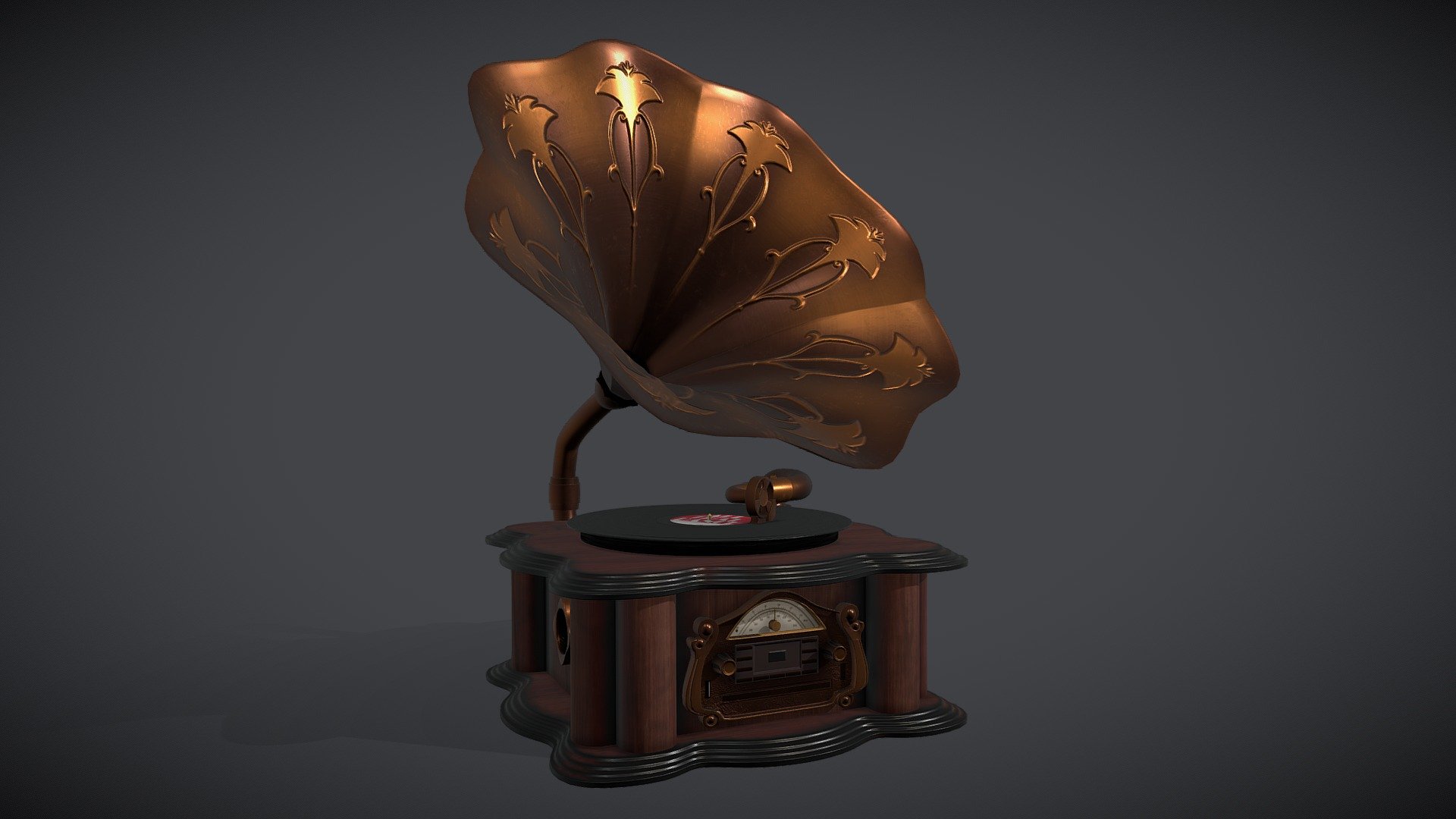 Modern Phonograph 3d model