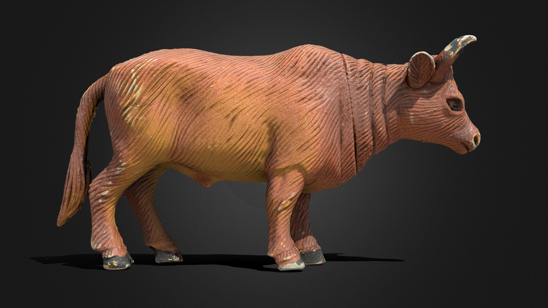 Plastic Toy Bull  .::RAWscan::. 3d model