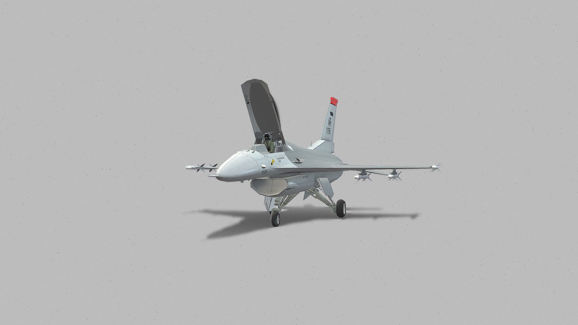 F-16 | Fully Rigged 3d model