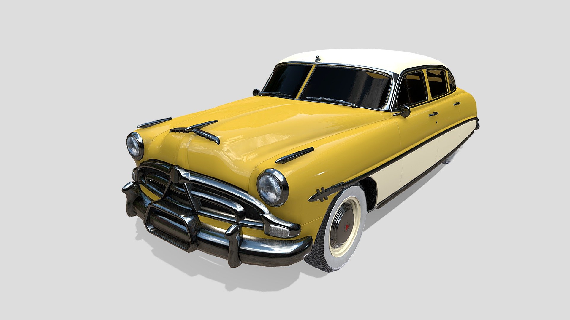 Generic 50s sedan 3d model