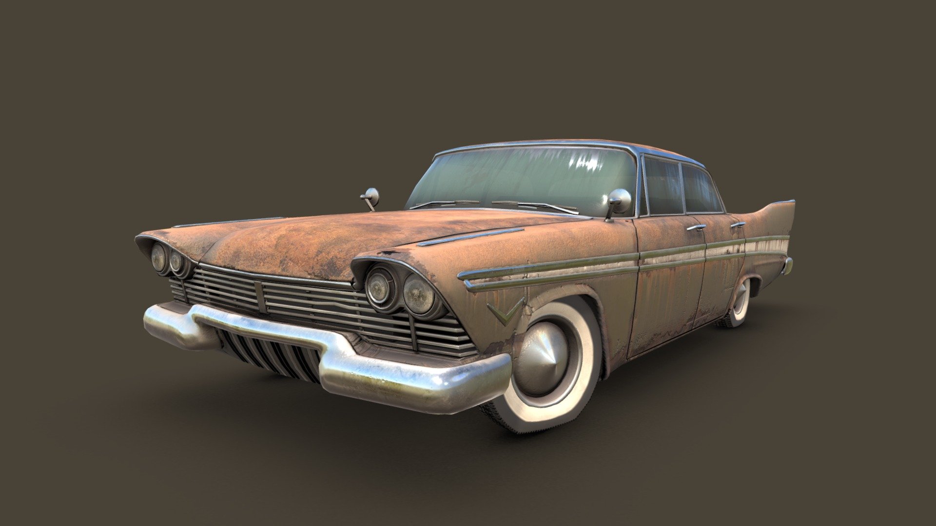 1957 Belvedere Rusty 3d model