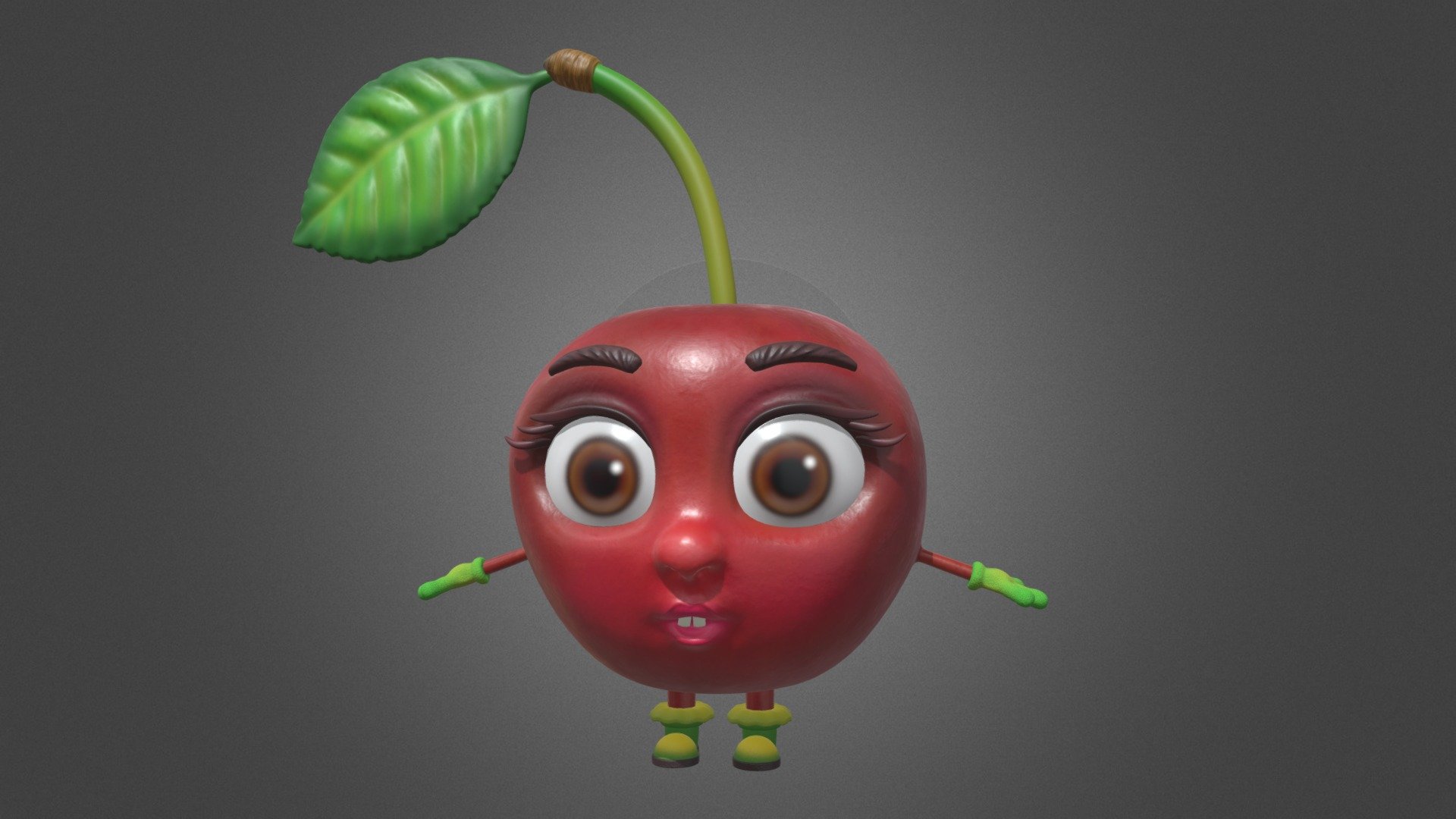 cherry 3d model