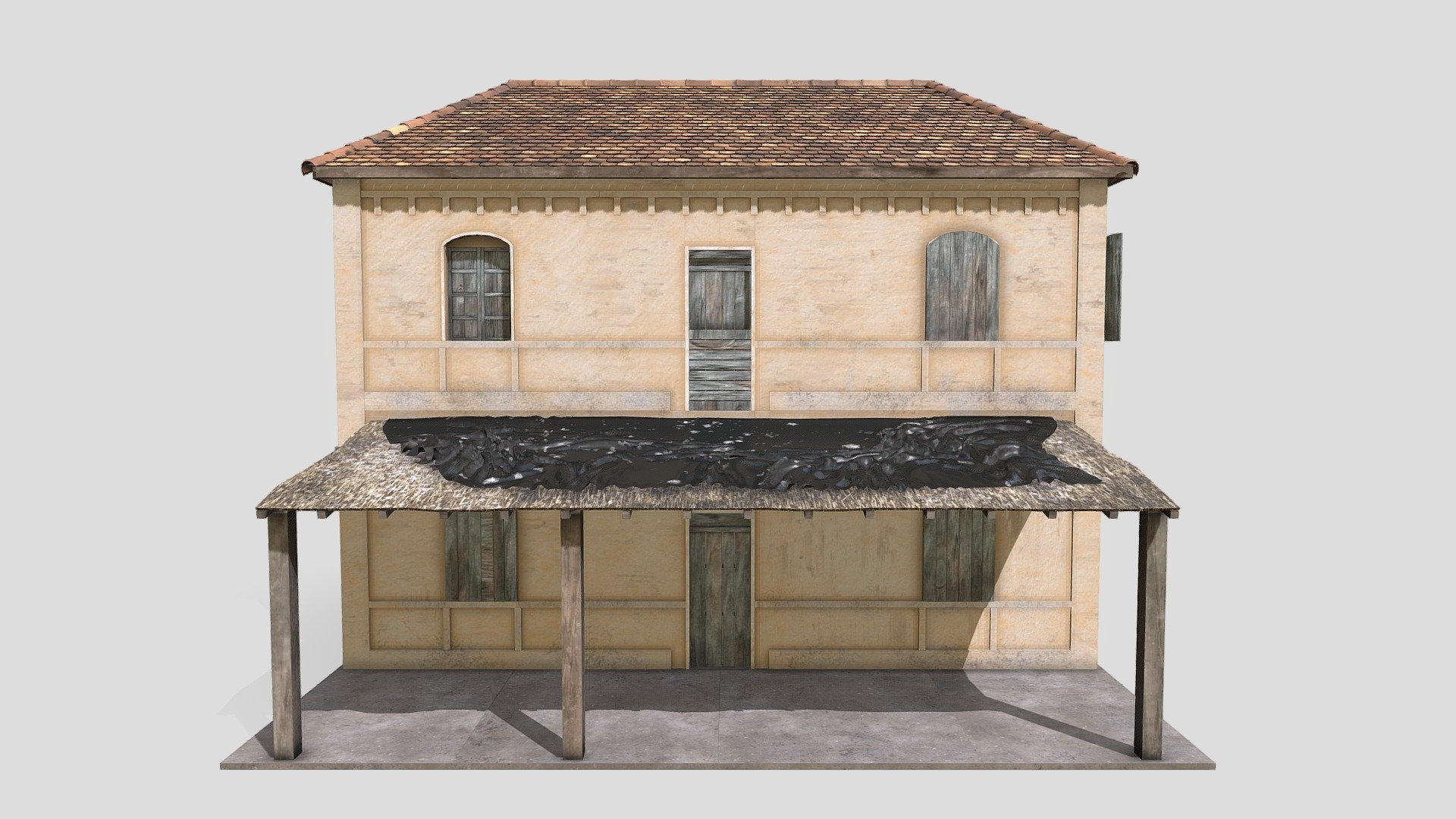 Colonial House 3d model