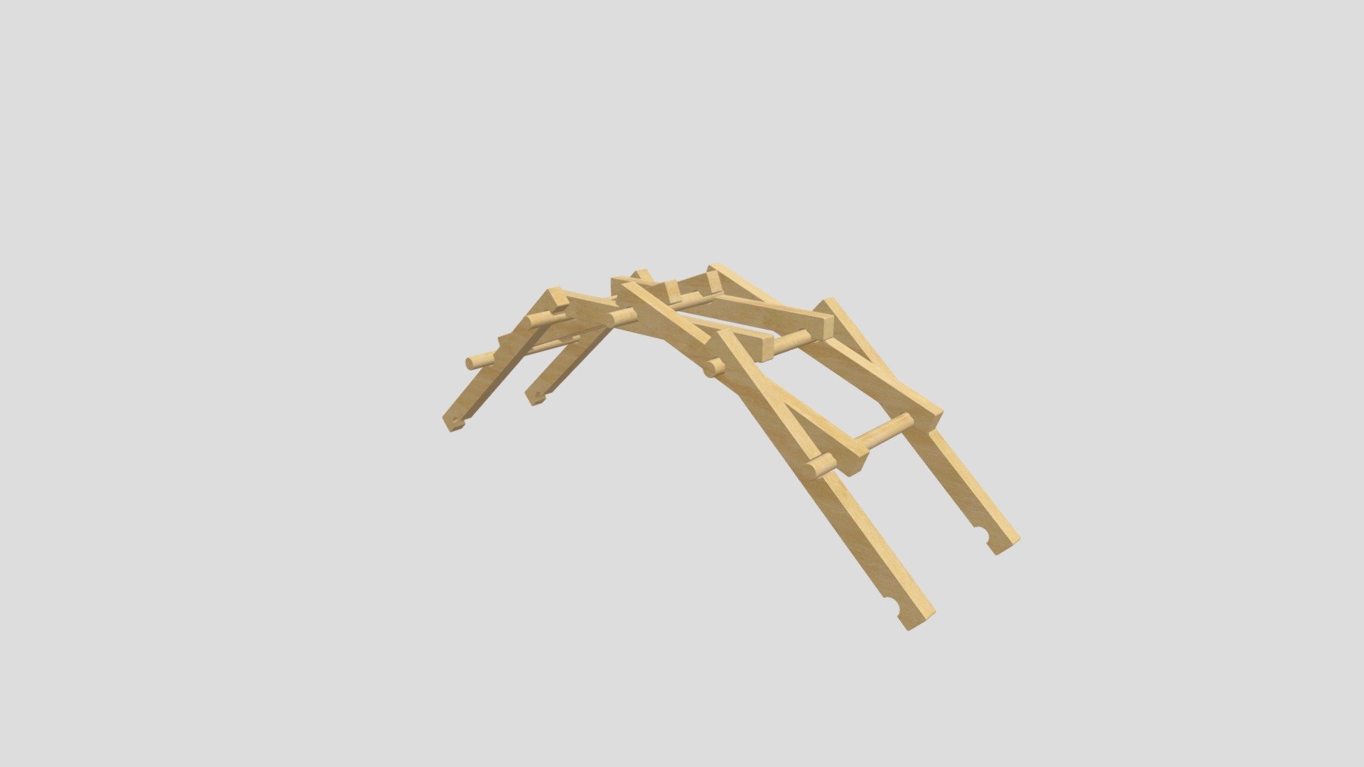 Leonardo da Vinci Bridge 3d model