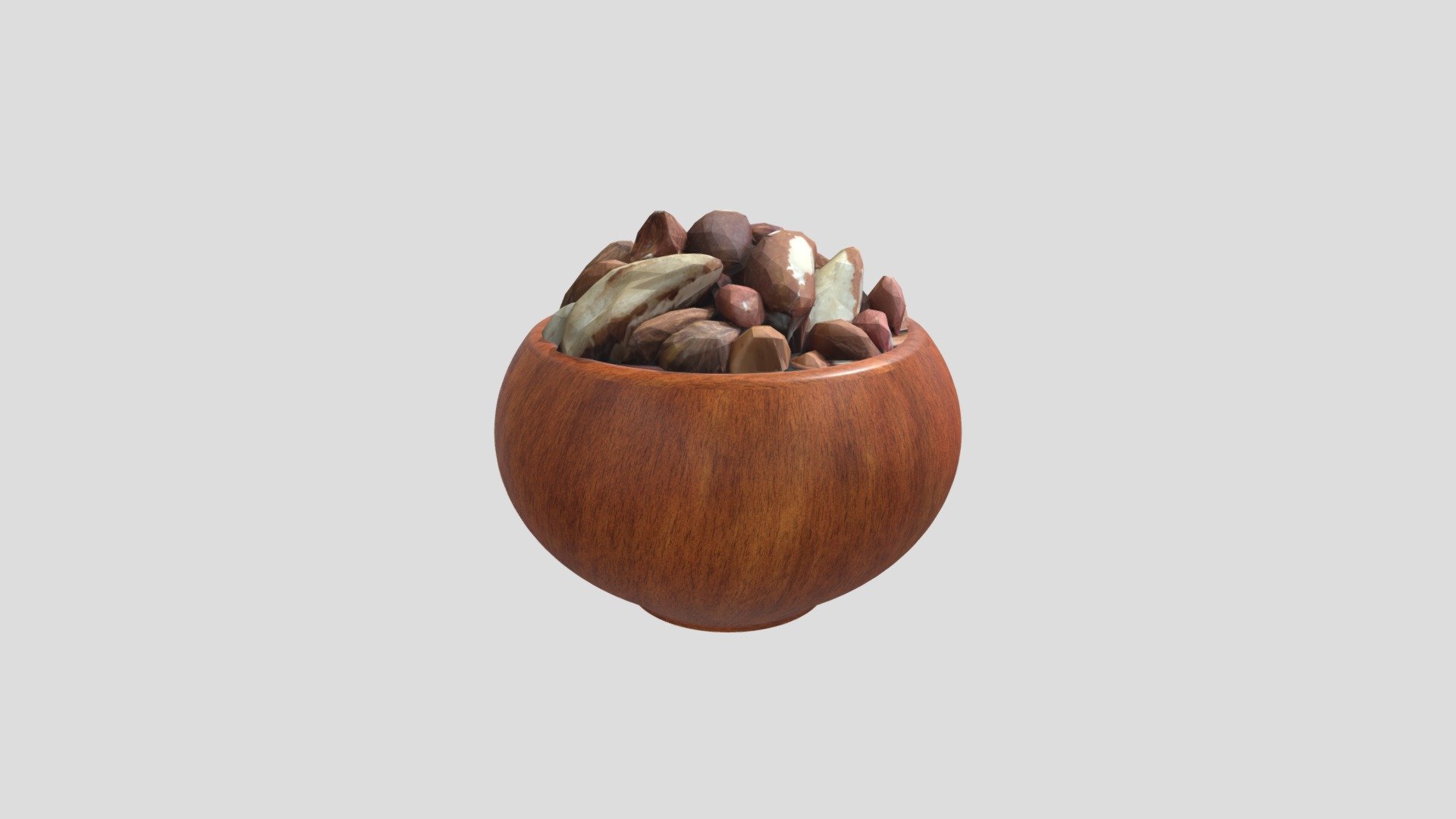 Nuts and Bowl 3d model