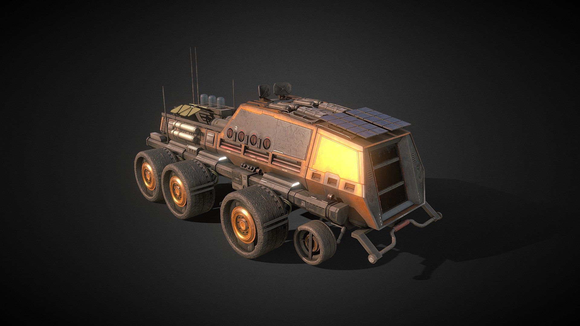 Mars rover 3d model