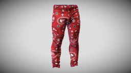 Red Paisley Jeans (Metahuman Ready)