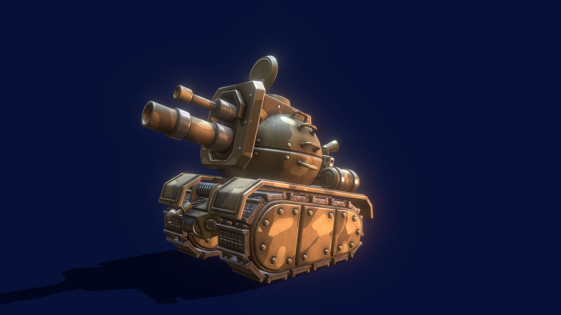 CartoonTank 3d model