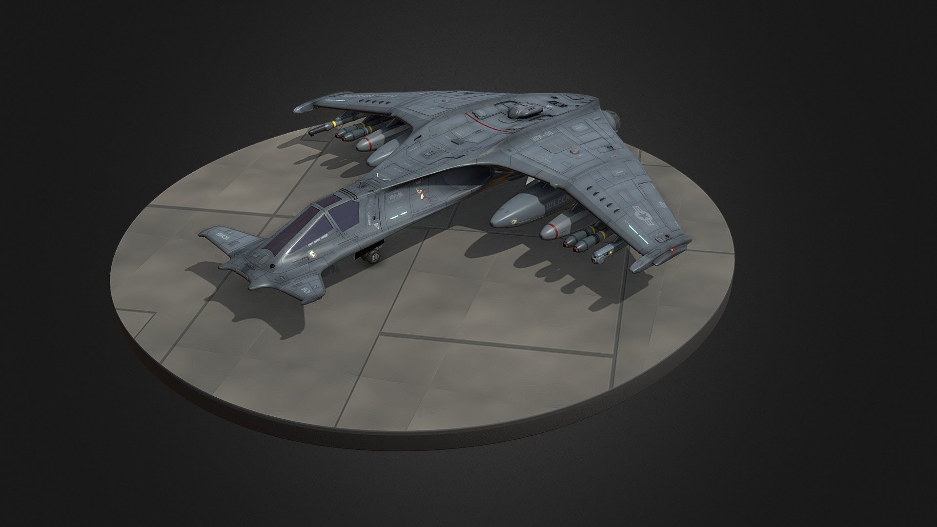 SA-43 Hammerhead 3d model