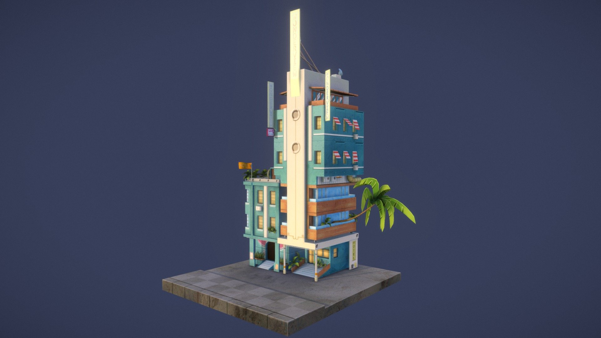 Danbee360 Wonderview Hotel 3d model