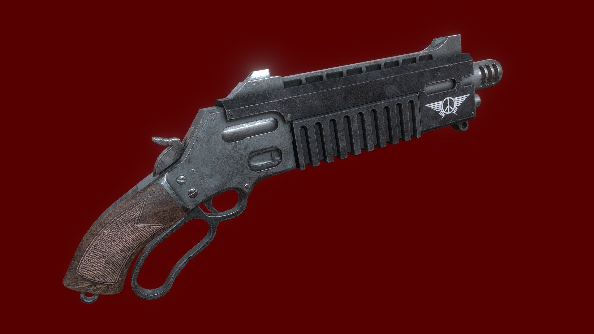 Lever Action Bolter 3d model