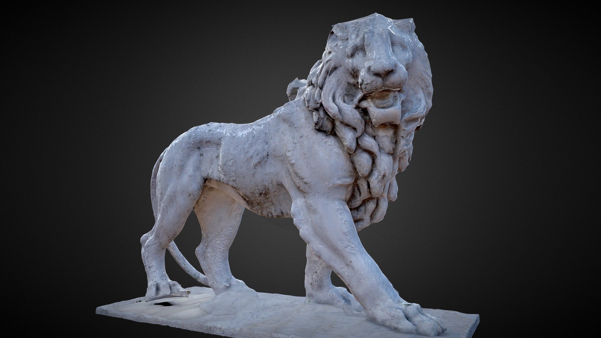 Lion, luxembourg garden 3d model