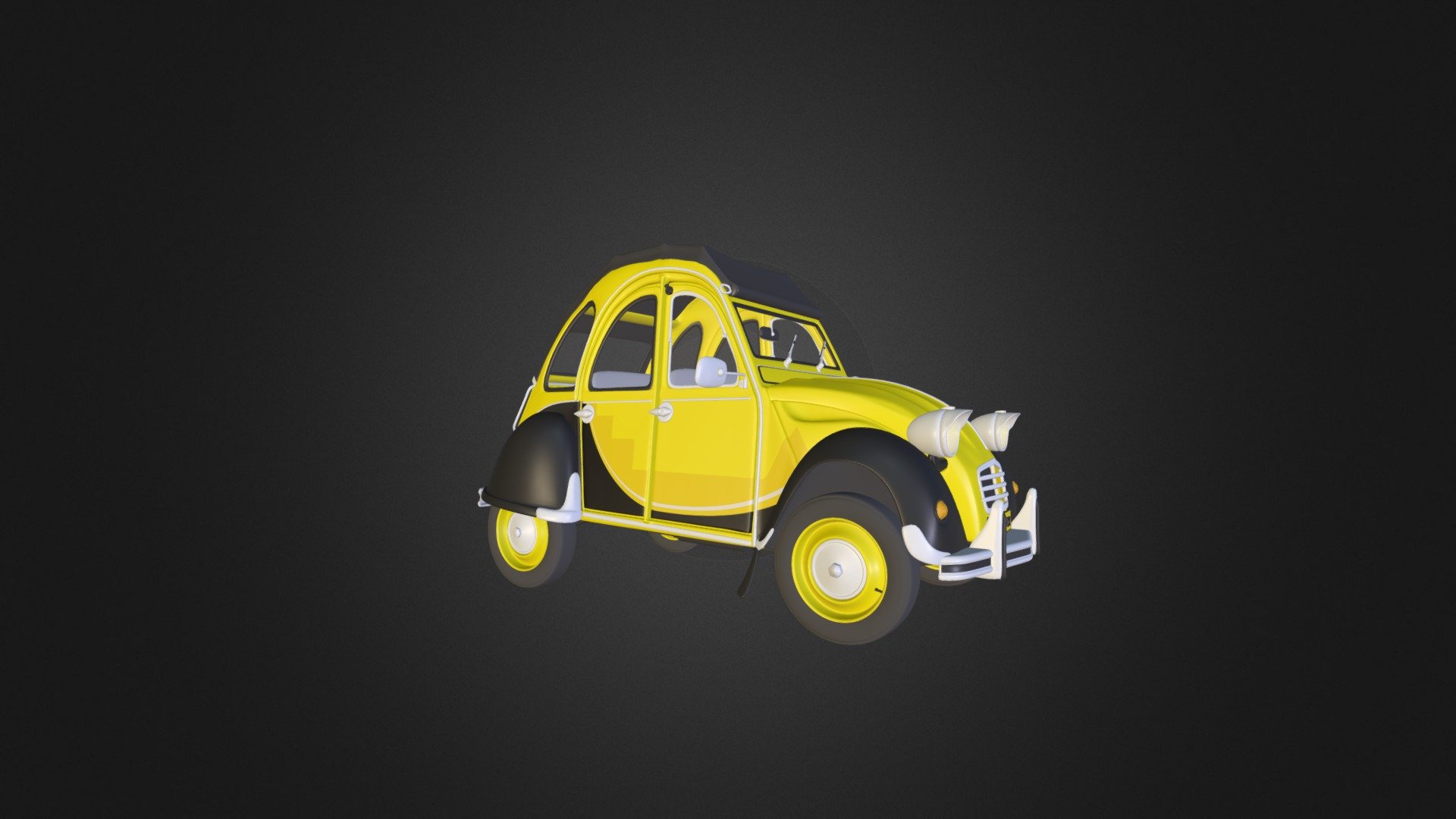 Duckpix 2cv 3d model