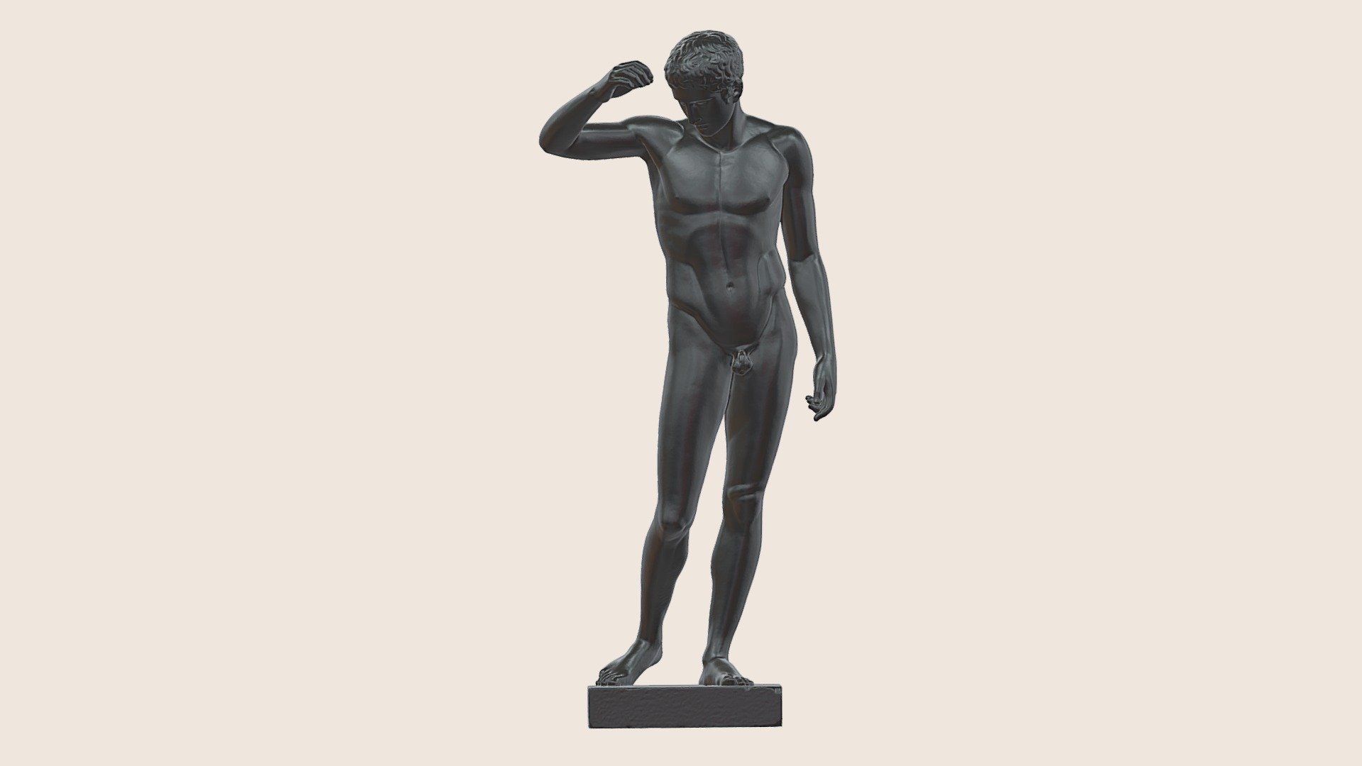 The young man, the so-called Kyniskos 3d model