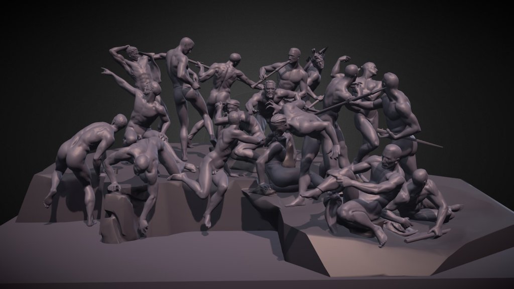 Battle of Cascina 3d model