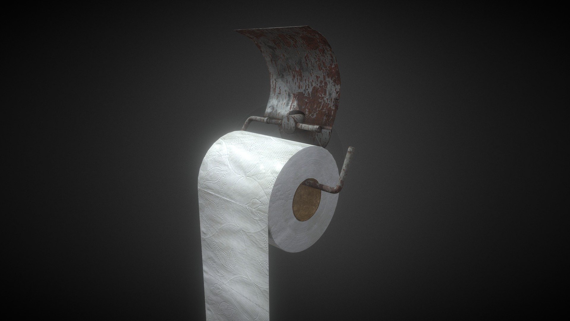 Simple Toilet Paper Holder Blender 3d model