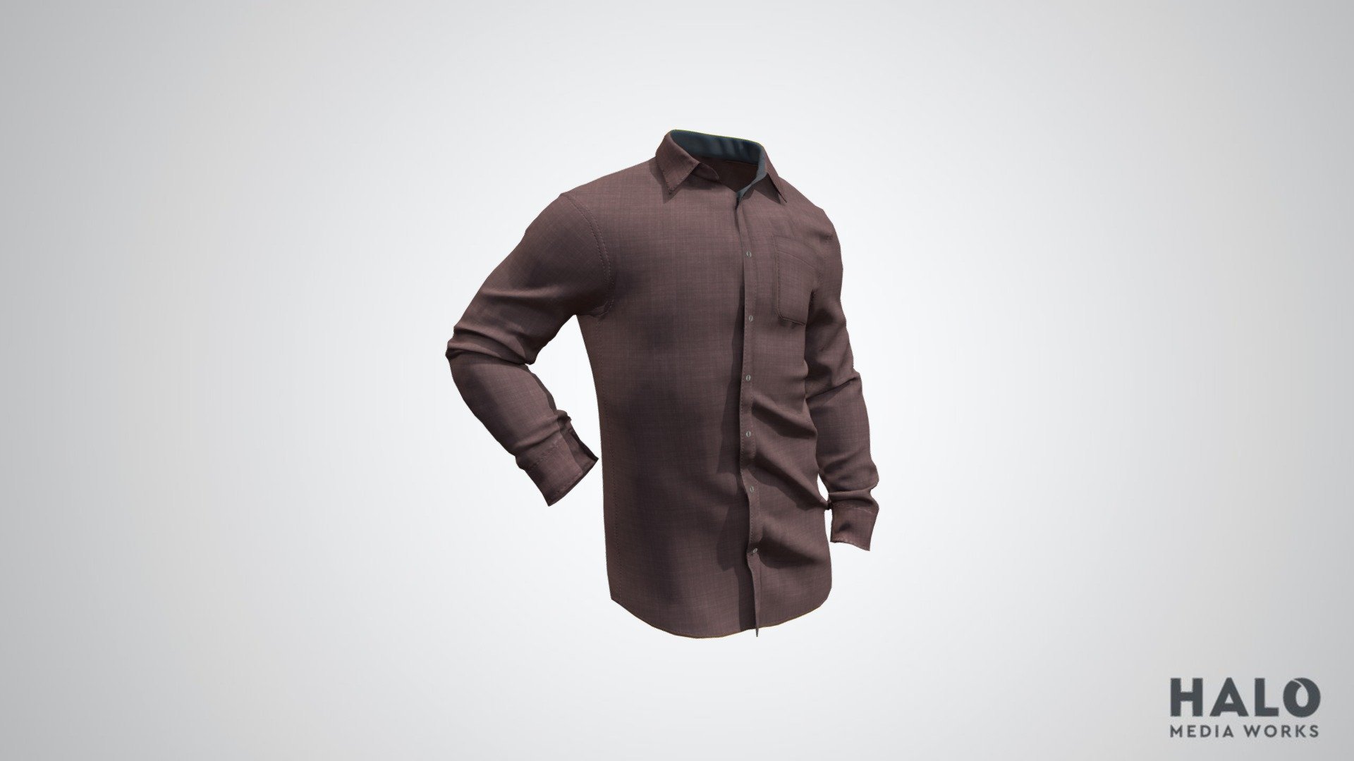 Button Down Shirt 3d model